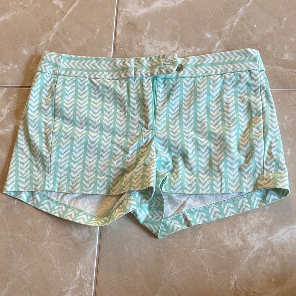 J. Crew Mint Chevron Women's Cargo Shorts